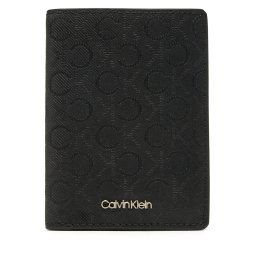 Голям мъжки портфейл Calvin Klein Ck Must Mono Bifold 7cc W/Coi K50K512686 Черен
