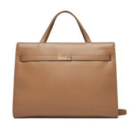 Дамска чанта Tommy Hilfiger Th Heritage Workbag AW0AW16910 Кафяв