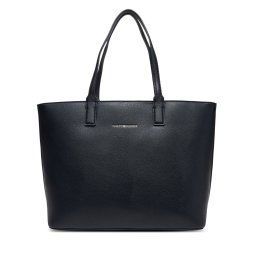 Дамска чанта Tommy Hilfiger Th Logotape Tote AW0AW17449 Тъмносин