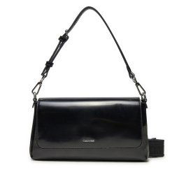 Дамска чанта Calvin Klein Ck Must Conv Shoulder Bag_Shiny K60K612885 Черен