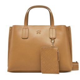 Дамска чанта Tommy Hilfiger Th Distinct Mini Tote AW0AW17192 Кафяв