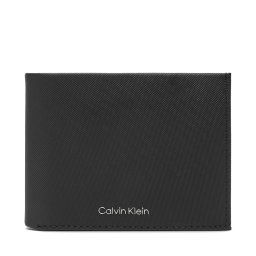 Мъжки портфейл Calvin Klein Ck Must Comp Trifold W Coin & Ca LV04D1045G Черен
