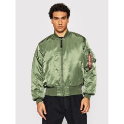 Alpha Industries Яке бомбър Ma-1 100101 Зелен Regular Fit