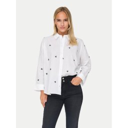 ONLY Риза 15283743 Бял Box Fit