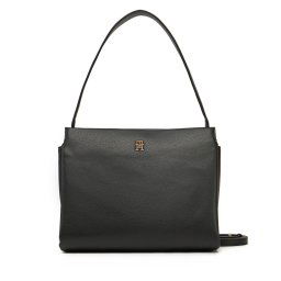 Дамска чанта Tommy Hilfiger Th Legacy Med Satchel AW0AW17173 Черен