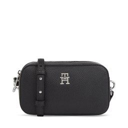 Дамска чанта Tommy Hilfiger Th Emblem Camera Bag AW0AW15179 Черен