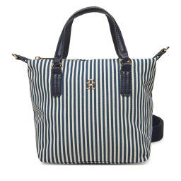 Дамска чанта Tommy Hilfiger Poppy Summer Small Tote AW0AW17202 Тъмносин