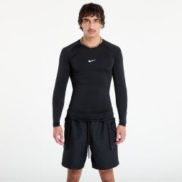 Тениска Nike Pro Men's Dri-FIT Tight Long-Sleeve Fitness Top Black/ White XXL
