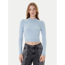 HUGO Пуловер Sblog_B 50543054 Светлосиньо Slim Fit