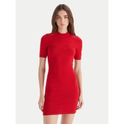 HUGO Плетена рокля Sbloggy 50543324 Червен Slim Fit