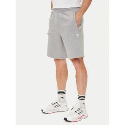 adidas Спортни шорти Trefoil Essentials JY6266 Сив Regular Fit