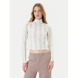 adidas Суитшърт Half-Zip Graphic Football JW3642 Екрю Regular Fit