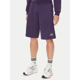adidas Спортни шорти Graphic Mesh JY2758 Виолетов Loose Fit