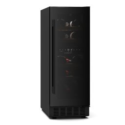 Klarstein Хладилник за вино Velaire под плота, модерен, елегантен, UV защита, двойна зона, 17 бутилки (JCF-58S)