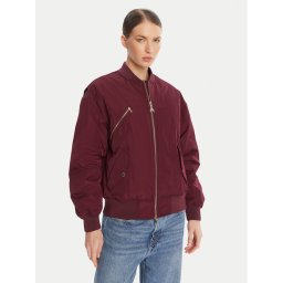 Patrizia Pepe Яке бомбър 8O0185 A619 Бордо Regular Fit