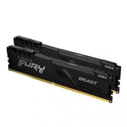 Памет 16GB (2x8GB) DDR4 3200MT/s, Kingston HyperX FURY Beast Black (KF432C16BBK2/16), 1.2V