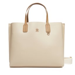 Дамска чанта Tommy Hilfiger Th Distinct Satchel AW0AW17463 Бежов