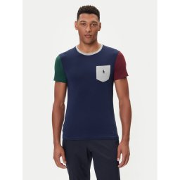 Polo Ralph Lauren Тишърт 710849543003 Тъмносин Custom Slim Fit