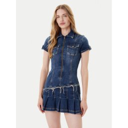 Guess Дънкова рокля W5YK71 D4H1D Син Regular Fit