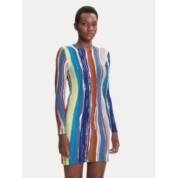 Desigual Ежедневна рокля Carla 25WWVF07 Цветен Slim Fit