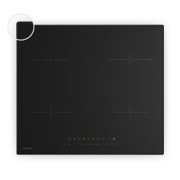 Klarstein Velaire индукционен плот, елегантен, минималистичен, мощен, 4 нагреваеми зони, 7000 W, 60 см (XFC604I-B8-ELS)