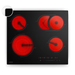 Klarstein Velaire стъклокерамичен плот, елегантен, минималистичен, мощен, 4 нагреваеми зони, 6700 W, 60 см (XFC604T-B10SD)