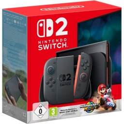 Конзола Nintendo Switch 2 + Mario Kart World 256GB - Black