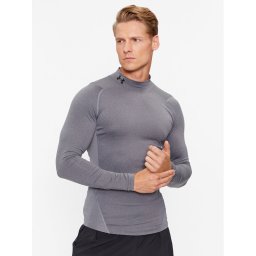 Under Armour Тишърт Ua Hg Armour Comp Mock Ls 1369606 Сив Compression Fit