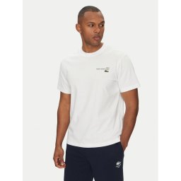 Lacoste Тишърт TH9880 Бял Regular Fit