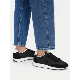 Calvin Klein Сникърси Retro Runner Lace Up Nylon Mg YW0YW01990 Черен