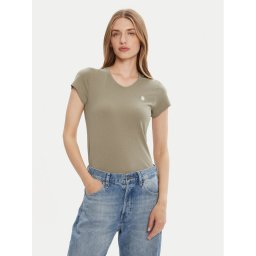G-Star Raw Тишърт Eyben D24533-4107 Зелен Slim Fit