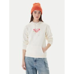 Roxy Суитшърт Vl Surf Stoked Hoodie Brushed ERJFT05028 Бежов Regular Fit