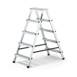 Двустранна алуминиева стълба DRABEST 2x5