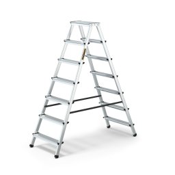 Двустранна алуминиева стълба Drabest 2x7