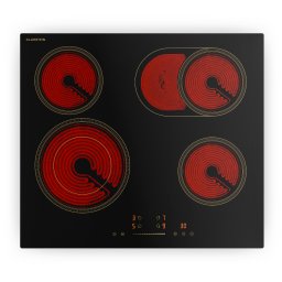 Klarstein Victoria стъклокерамичен котлон, 4 зони, Елегантен, класически, 6600 W, 60 cm (GK-CF606624E)