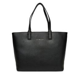 Дамска чанта Tommy Hilfiger Th Logotape Tote AW0AW17449 Черен