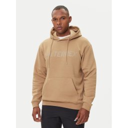adidas Суитшърт Terrex Multi Large Logo JM2821 Бежов Regular Fit
