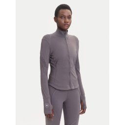 adidas by Stella McCartney Тениска от техническо трико Training Midlayer JW4553 Сив Slim Fit