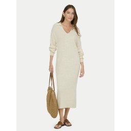 ONLY Плетена рокля Tessa 15353117 Бежов Regular Fit