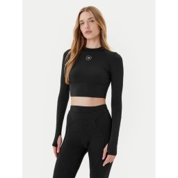 adidas by Stella McCartney Тениска от техническо трико Training JW4566 Черен Slim Fit