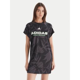 adidas Ежедневна рокля Tiro x Common Goal Graphic JL7638 Черен Loose Fit