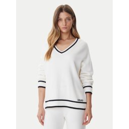 Liu Jo Sport Пуловер TF5229 MS59L Екрю Regular Fit