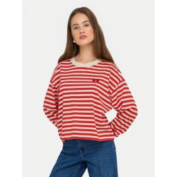 ONLY Блуза Livina 15359682 Червен Regular Fit