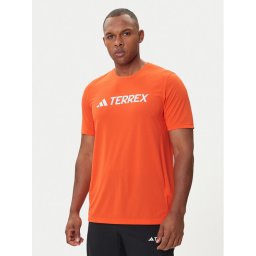adidas Тишърт Terrex Multi Climacool Logo Tech JI9236 Оранжев Regular Fit
