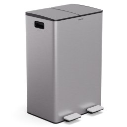 Klarstein EcoVista, кош за отпадъци с компостер, 60 л + 3 л/кофа + компостер, Soft-Close (KG28-60L-ss)