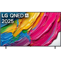 Телевизор LG 86QNED80A3A, 86" 4K QNED HDR Smart TV, 3840x2160, DVB-T2/C/S2, Alpha 7 AI Processor, HDR10 / HLG, webOS 25 ThinQ, V