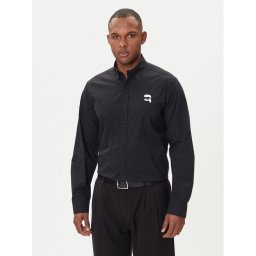 KARL LAGERFELD Риза 605911 554671 Черен Slim Fit