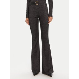 Just Cavalli Текстилни панталони 79PAC101 J0251 Черен Flare Fit