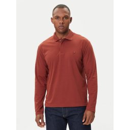 Jack & Jones Тениска с яка и копчета Crodney 12259645 Кафяв Regular Fit