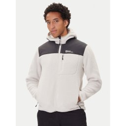 Jack Wolfskin Полар Kammweg Pile Fz 1711271 Екрю Regular Fit